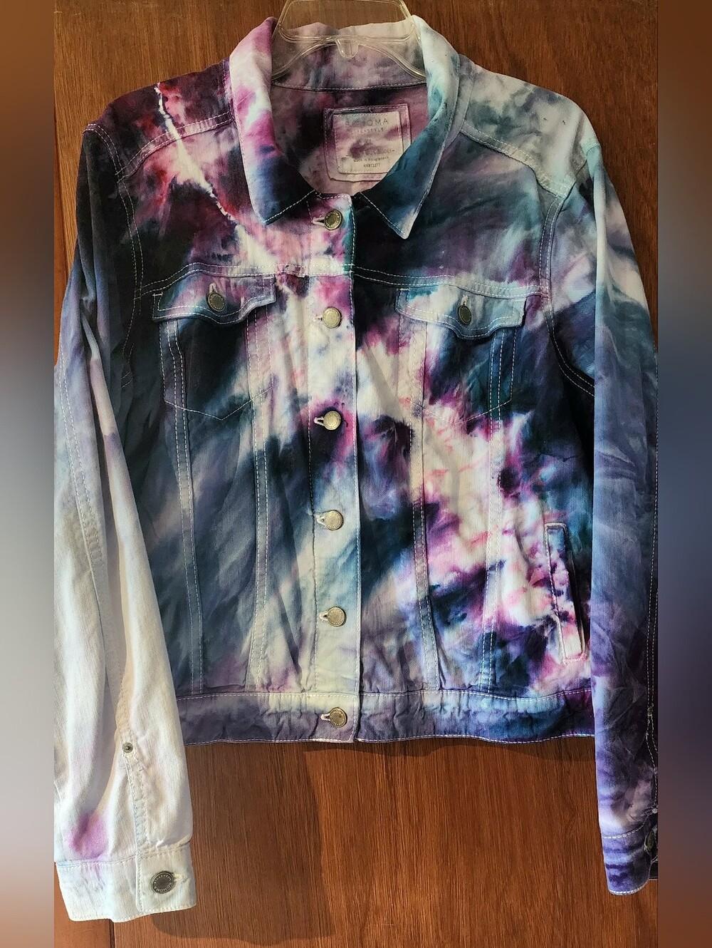 Ice Dye Custom Denim Jacket